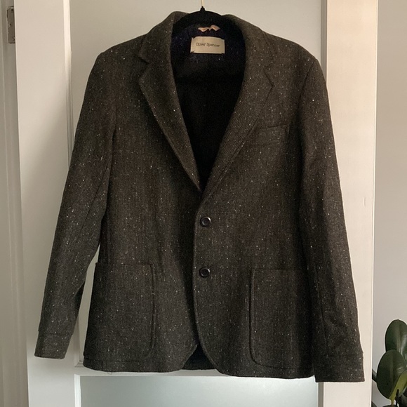 OLIVER SPENCER wool tweed blazer size 38 - Picture 2 of 14
